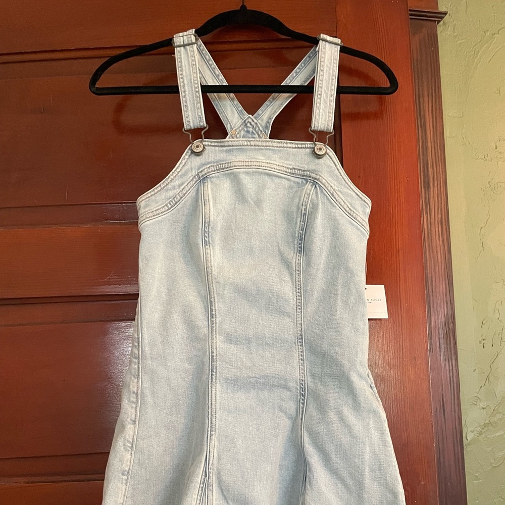 American Eagle Outfitters Light Blue Denim Mini Dress